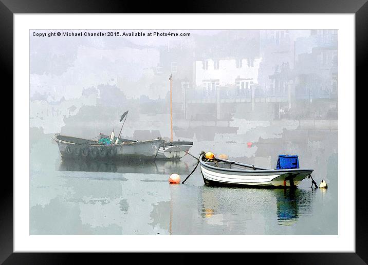  Boats at Shoreham Harbour Framed Mounted Print by Michael Chandler