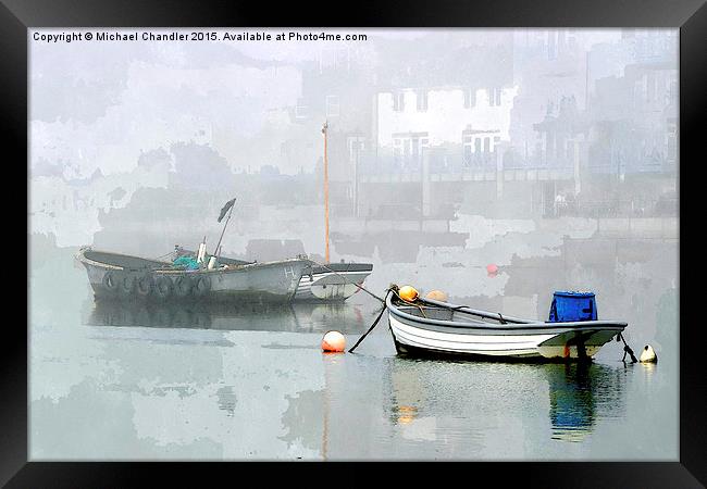  Boats at Shoreham Harbour Framed Print by Michael Chandler