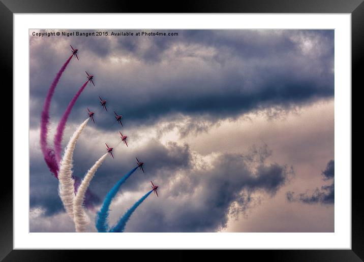  Red, White and Blue Framed Mounted Print by Nigel Bangert