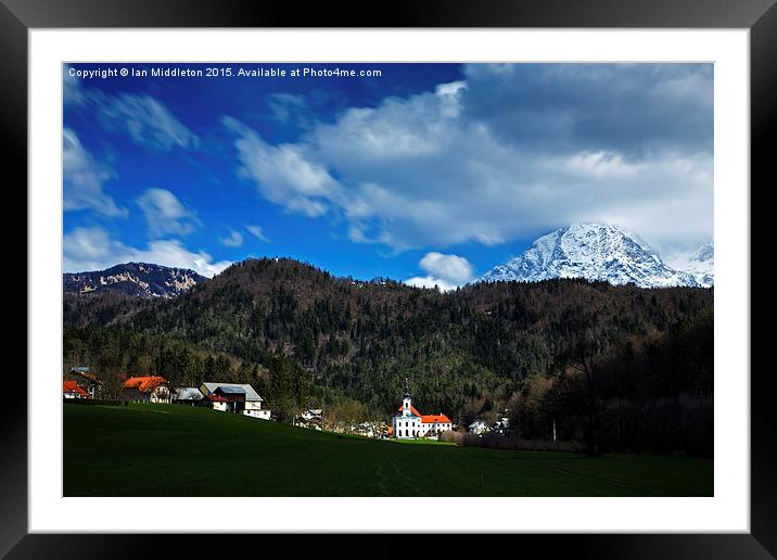 Velesovo Monastery in Adergas Framed Mounted Print by Ian Middleton
