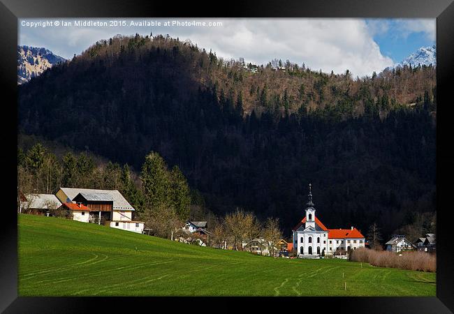 Velesovo Monastery in Adergas Framed Print by Ian Middleton