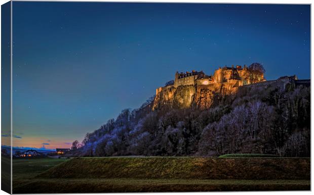  Stirling Castle Scotland at Twilight Canvas Print by Mal Bray