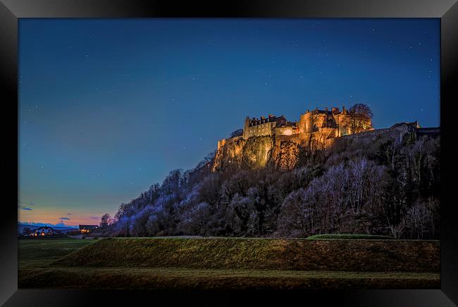 Stirling Castle Scotland at Twilight Framed Print by Mal Bray