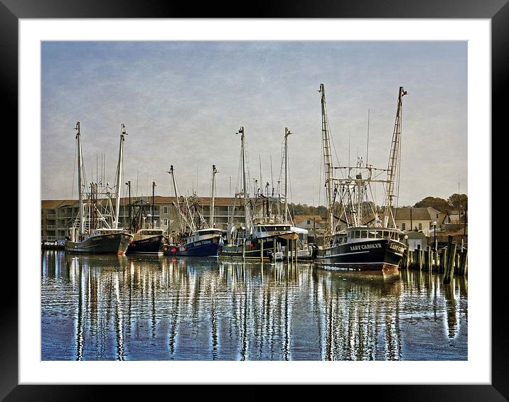 Fishing Boats Framed Mounted Print by Tom and Dawn Gari