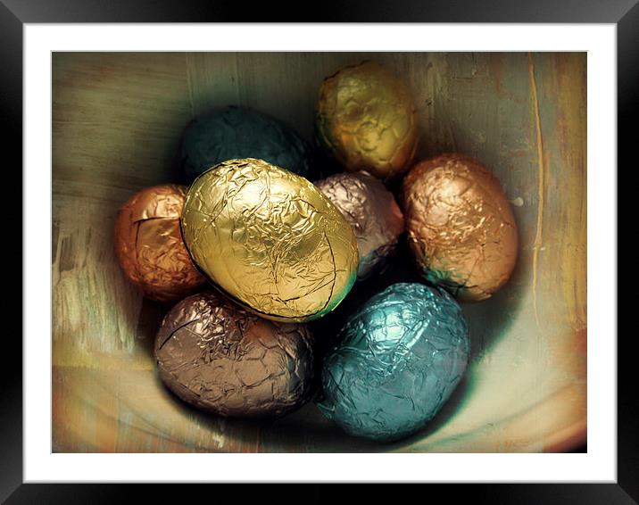 egg hunt Framed Mounted Print by Heather Newton