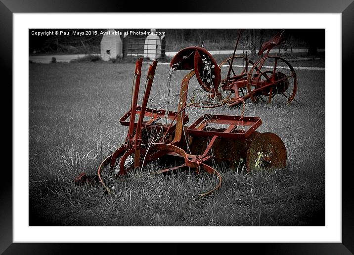  End of The Farm Framed Mounted Print by Paul Mays