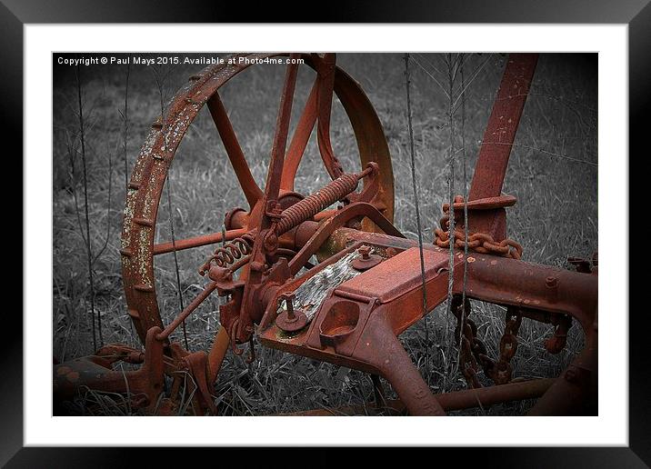  Rusting in the field  Framed Mounted Print by Paul Mays