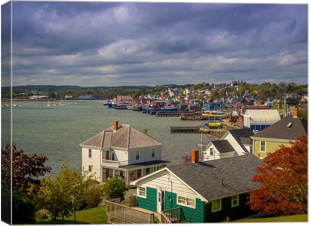 Lunenburg Harbour, Nova Scotia, Canada Canvas Print by Mark Llewellyn