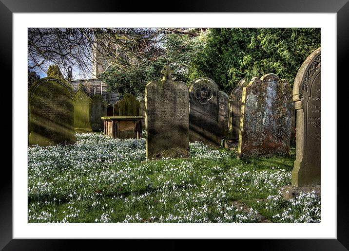  Churchyard at Hampsthwaite Framed Mounted Print by Beverley Middleton