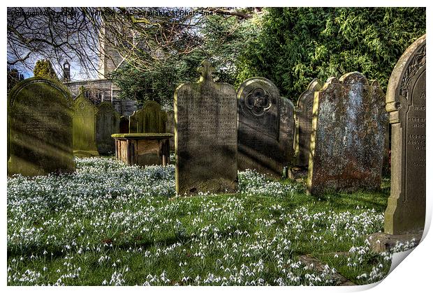  Churchyard at Hampsthwaite Print by Beverley Middleton