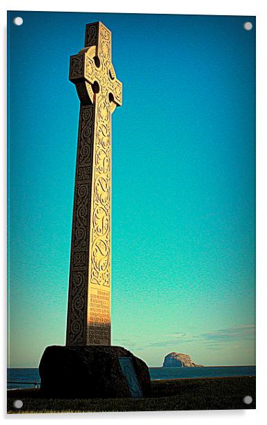  cross of north berwick Acrylic by dale rys (LP)