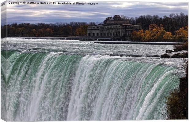 Power of the Falls Canvas Print by Matthew Bates