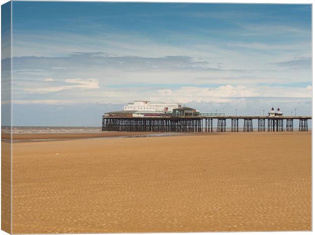North Pier at Blackpool Canvas Print by Victor Burnside