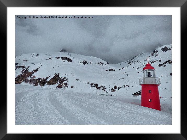 Oberalp pass.   Framed Mounted Print by Lilian Marshall