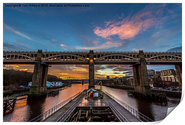  High Level Bridge, Newcastle Upon Tyne Print by Tom Hibberd