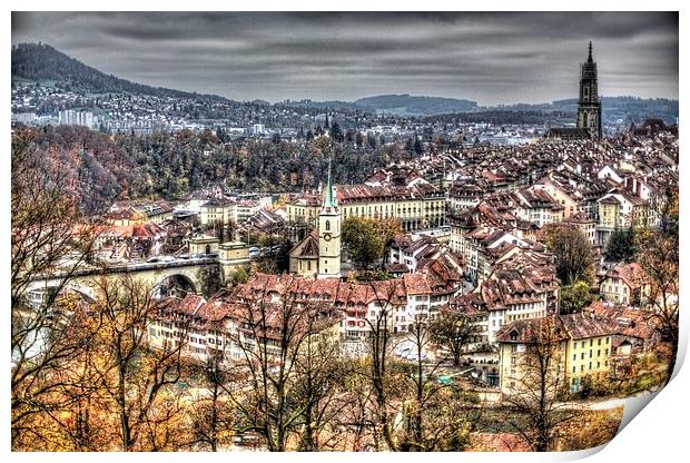 Bern Old Town Print by Paul Williams