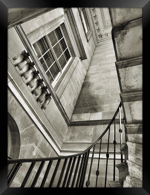  upstairs, downstairs Framed Print by Heather Newton