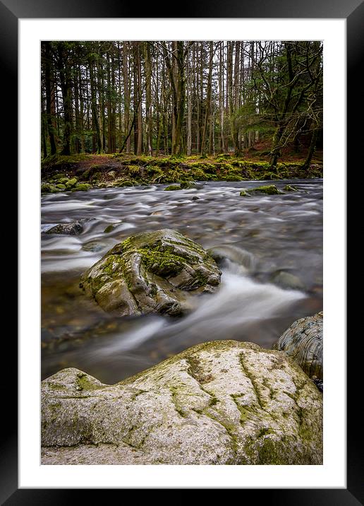 Shimna River Tollymore Forrest - Ireland Framed Mounted Print by Chris Curry