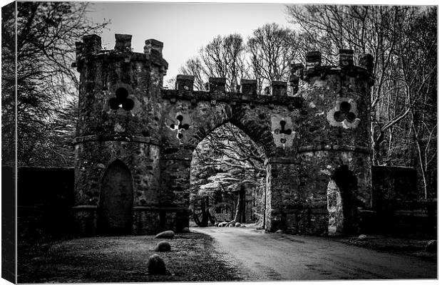 Barbiran Gate Game of Thrones Tollymore Ireland Canvas Print by Chris Curry