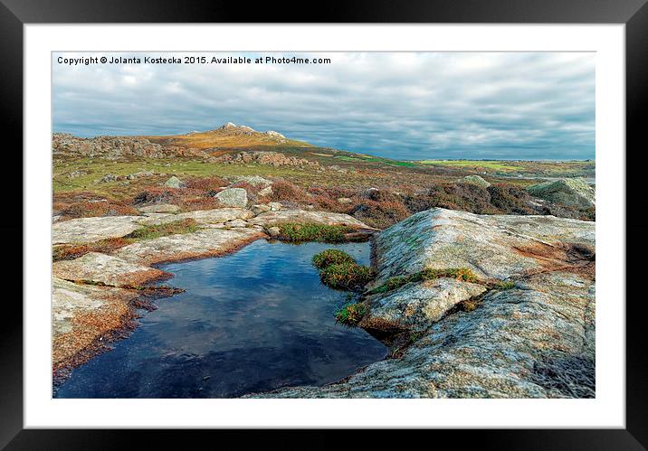  Rugged hills Framed Mounted Print by Jolanta Kostecka