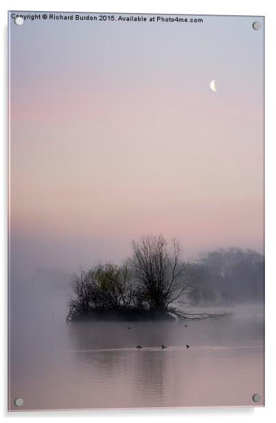 Misty Sunrise at Castle Howard Great Lake Acrylic by Richard Burdon