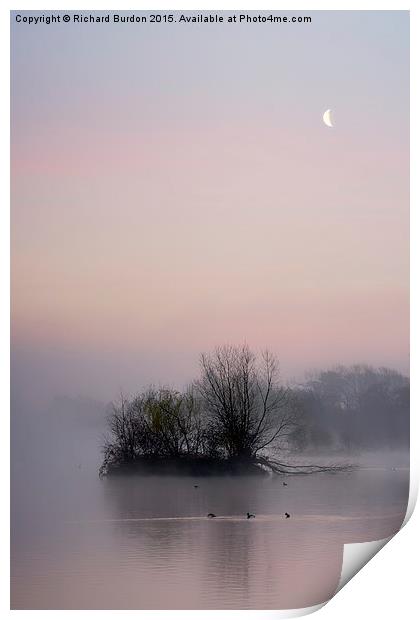 Misty Sunrise at Castle Howard Great Lake Print by Richard Burdon