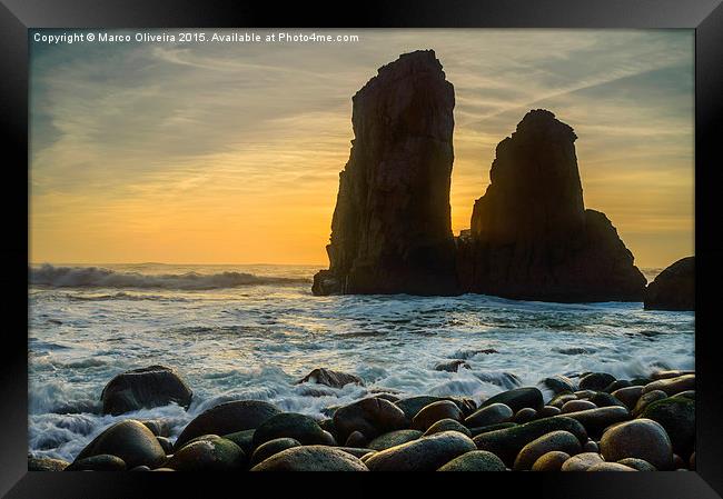 Sunset At Cape Roca I Framed Print by Marco Oliveira