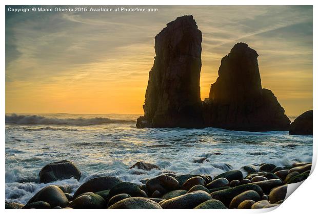Sunset At Cape Roca I Print by Marco Oliveira