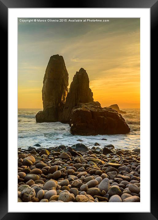  Sunset At Cape Roca III Framed Mounted Print by Marco Oliveira