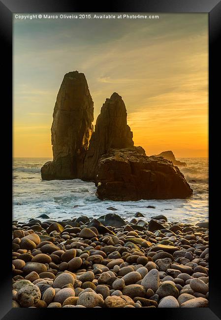  Sunset At Cape Roca III Framed Print by Marco Oliveira