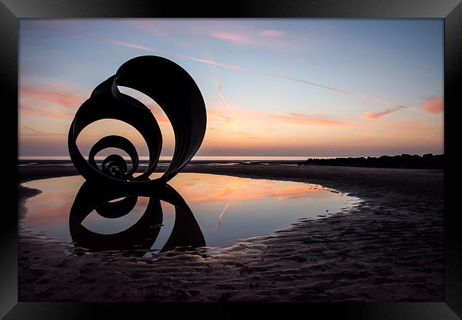  Sunset Over Mary's Shell - Cleveleys Framed Print by Gary Kenyon