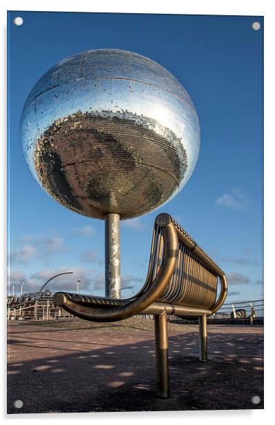  Blackpool's Mirror Ball Acrylic by Gary Kenyon