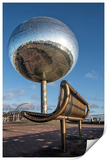  Blackpool's Mirror Ball Print by Gary Kenyon