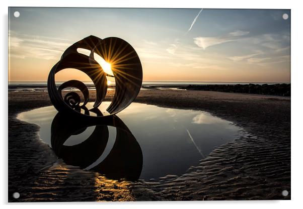  Starburst Sun at Mary's Shell - Cleveley's Acrylic by Gary Kenyon