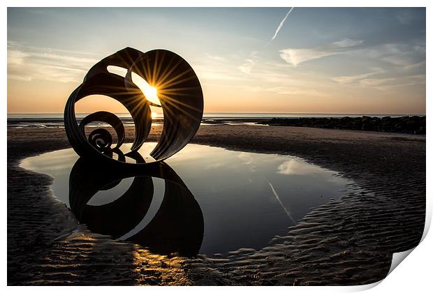  Starburst Sun at Mary's Shell - Cleveley's Print by Gary Kenyon