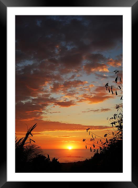 Glorious Sunset Framed Mounted Print by james balzano, jr.