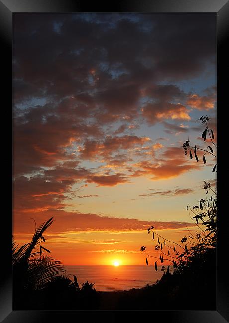 Glorious Sunset Framed Print by james balzano, jr.