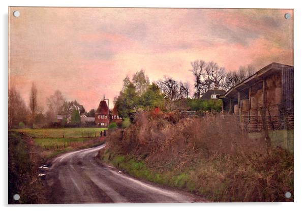  Rural Kent Acrylic by Dawn Cox