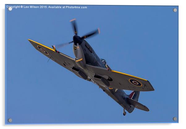  Spitfire TE311 Acrylic by Lee Wilson