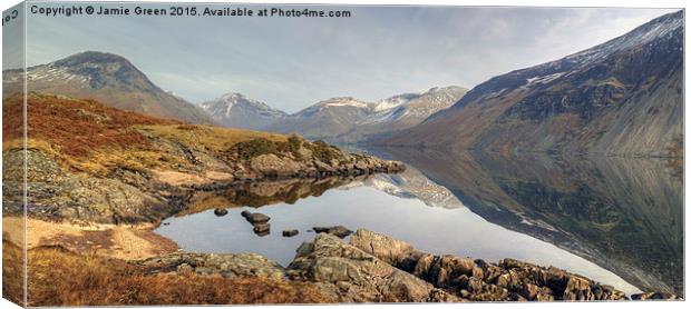  Wastwater And Fells Canvas Print by Jamie Green