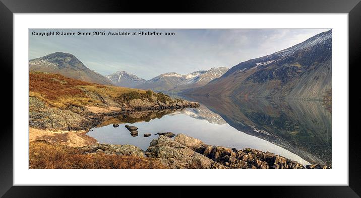  Wastwater And Fells Framed Mounted Print by Jamie Green