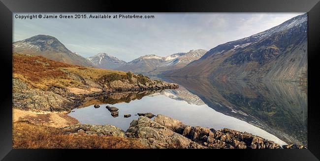  Wastwater And Fells Framed Print by Jamie Green