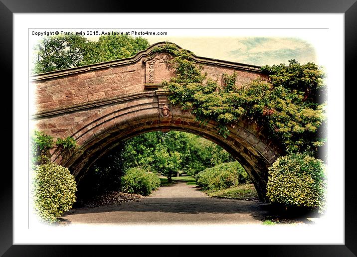  The Iconic Port Sunlight Dell Bridge Framed Mounted Print by Frank Irwin