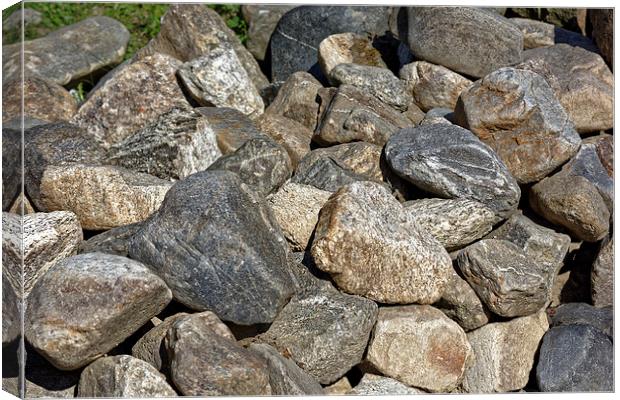 stone boulders background Canvas Print by Adrian Bud