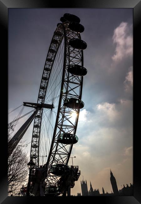 The London Eye  Framed Print by David Pyatt