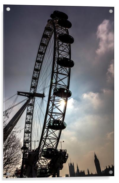 The London Eye  Acrylic by David Pyatt