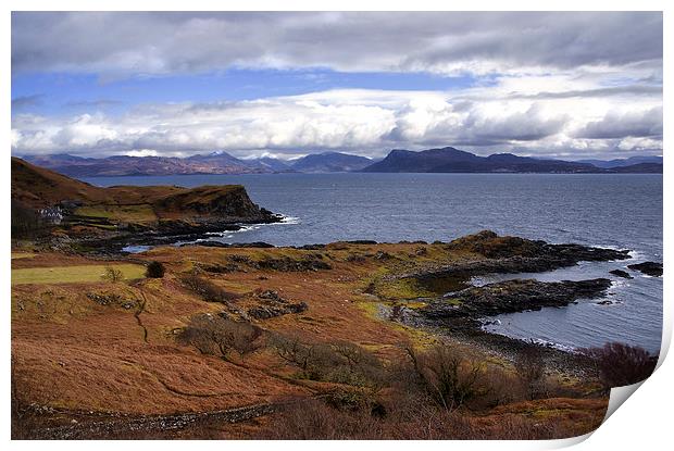  Across the Sound of Sleat Print by Jacqi Elmslie