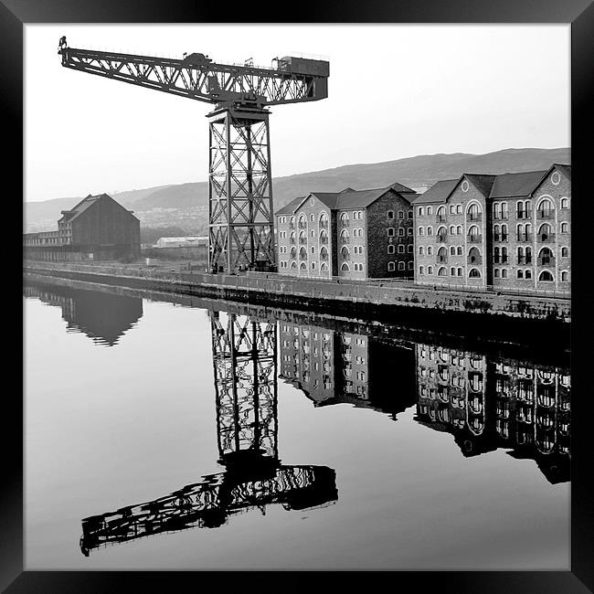 The Crane Framed Print by Tommy Reilly