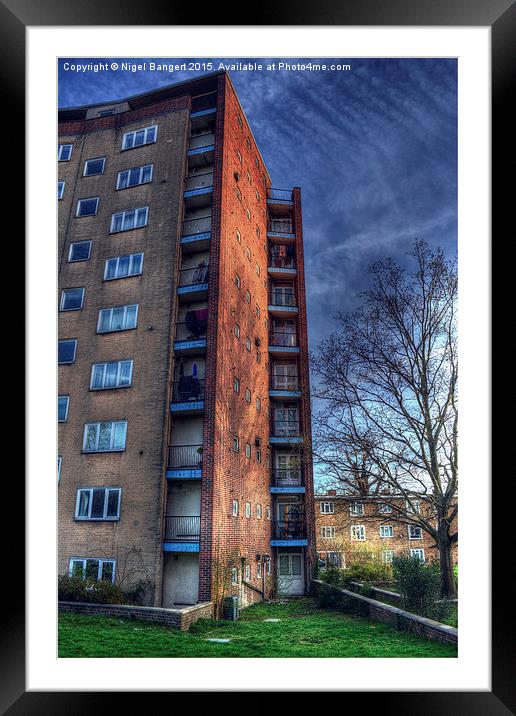    The Lawn Balconies  Framed Mounted Print by Nigel Bangert