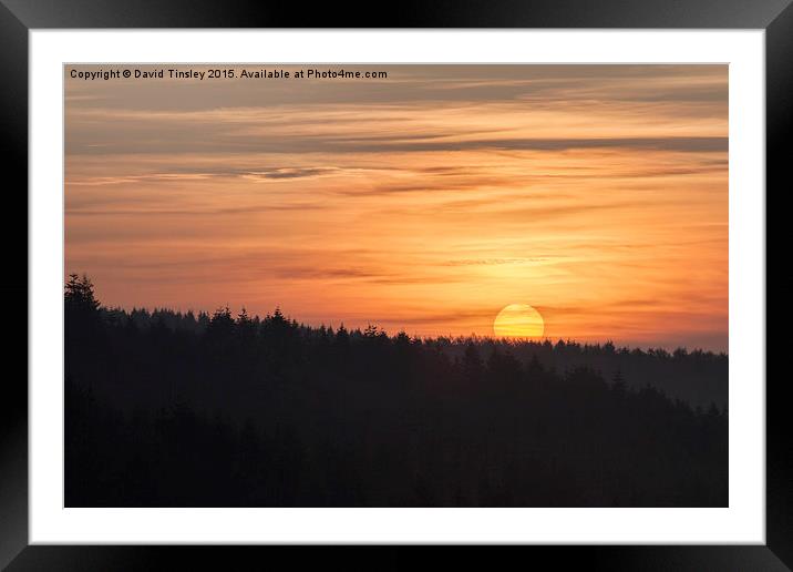  Spring Sunrise 1 Framed Mounted Print by David Tinsley